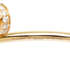 カルティエ ジュストアンクル ブレスレット スモール バングル サイズ15 K18YG イエローゴールド 750 レディース CARTIER 中古