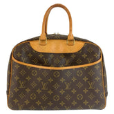 ルイ ヴィトン モノグラム ドーヴィル ハンドバッグ ミニボストンバッグ M47270 ブラウン PVC レザー レディース LOUIS VUITTON 中古