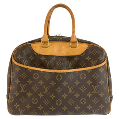 ルイ ヴィトン モノグラム ドーヴィル ハンドバッグ ミニボストンバッグ M47270 ブラウン PVC レザー レディース LOUIS VUITTON 中古