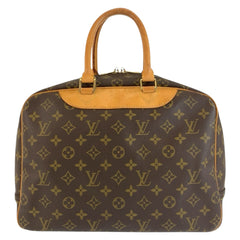 ルイ ヴィトン モノグラム ドーヴィル ハンドバッグ ミニボストンバッグ M47270 ブラウン PVC レザー レディース LOUIS VUITTON 中古