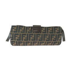 フェンディ ズッカ ショルダーバッグ 26685 ブラウン キャンバス レザー レディース FENDI 中古