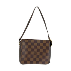 ルイ ヴィトン ダミエ トゥルース メイクアップ ハンドバッグ アクセサリーポーチ N51982 ブラウン PVC レディース LOUIS VUITTON 中古