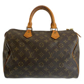 ルイ ヴィトン モノグラム スピーディ30 ハンドバッグ ミニボストンバッグ M41526 ブラウン PVC レディース LOUIS VUITTON 中古