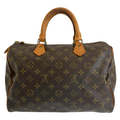 ルイ ヴィトン モノグラム スピーディ30 ハンドバッグ ミニボストンバッグ M41526 ブラウン PVC レディース LOUIS VUITTON 中古