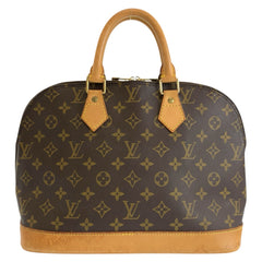 ルイ ヴィトン モノグラム アルマ ハンドバッグ M51130 ブラウン PVC レザー レディース LOUIS VUITTON 中古