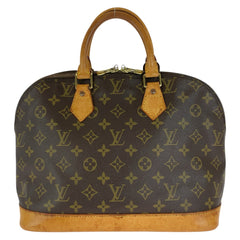 ルイ ヴィトン モノグラム アルマ ハンドバッグ M51130 ブラウン PVC レザー レディース LOUIS VUITTON 中古