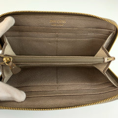 ジミーチュウ スタースタッズ フィリパ 長財布 ロングウォレット メタリックグレー レザー レディース JIMMY CHOO 中古