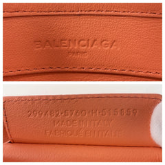 バレンシアガ Papier Mini Triple ショルダーバッグ ポシェット ピンク レザー レディース BALENCIAGA 中古
