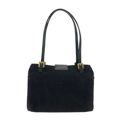フェンディ マンマ ハンドバッグ ブラック 黒 スウェード レディース FENDI 中古