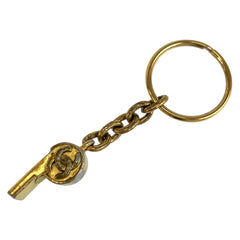 シャネル ココマーク ホイッスル キーホルダー キーリング ゴールド メッキ レディース CHANEL 中古