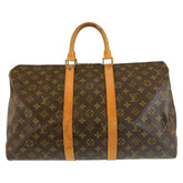 ルイ ヴィトン モノグラム キーポル45 ボストンバッグ 男女兼用 M41428 ブラウン PVC レザー レディース LOUIS VUITTON 中古