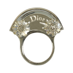 ディオール フラワー リング 指輪 シルバー メタル レディース Dior 中古
