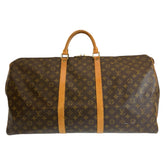 ルイ ヴィトン モノグラム キーポル60 ボストンバッグ 男女兼用 M41422 ブラウン PVC レザー メンズ LOUIS VUITTON 中古