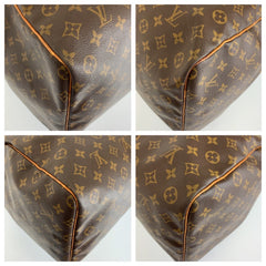 ルイ ヴィトン モノグラム キーポル60 ボストンバッグ 男女兼用 M41422 ブラウン PVC レザー メンズ LOUIS VUITTON 中古