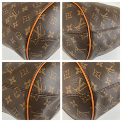 ルイ ヴィトン モノグラム パンチングバッグGM トートバッグ ショルダーバッグ M40231 ブラウン PVC レザー レディース LOUIS VUITTON 中古