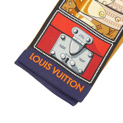 ルイ ヴィトン モノグラム バンドー ロック イット スカーフ M76977 ブラウン マルチカラー シルク レディース LOUIS VUITTON 中古