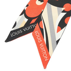 ルイ ヴィトン ポップモノグラム バンドーBB スカーフ M76187 ブラック マルチカラー シルク レディース LOUIS VUITTON 中古