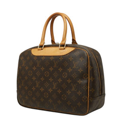 ルイ ヴィトン モノグラム ドーヴィル ハンドバッグ M47270 ブラウン PVC レザー レディース LOUIS VUITTON 中古