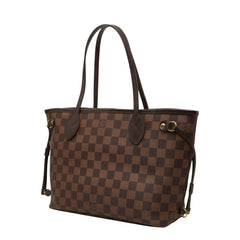 ルイ ヴィトン ダミエ ネヴァーフルPM ハンドバッグ トートバッグ N51109 ブラウン PVC レザー レディース LOUIS VUITTON 中古