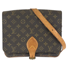 ルイ ヴィトン モノグラム カルトシエール GM ショルダーバッグ M51252 ブラウン PVC レザー レディース LOUIS VUITTON 中古