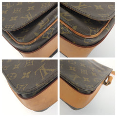 ルイ ヴィトン モノグラム カルトシエール GM ショルダーバッグ M51252 ブラウン PVC レザー レディース LOUIS VUITTON 中古