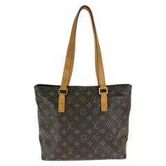 ルイ ヴィトン モノグラム カバ・ピアノ トートバッグ ショルダーバッグ M51148 ブラウン PVC レザー レディース LOUIS VUITTON 中古