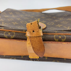 ルイ ヴィトン モノグラム カルトシエール GM ショルダーバッグ ポシェット M51252 ブラウン PVC レザー レディース LOUIS VUITTON 中古