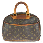 ルイ ヴィトン モノグラム トゥルーヴィル ハンドバッグ M42228 ブラウン PVC レザー レディース LOUIS VUITTON 中古