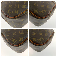 ルイ ヴィトン モノグラム トゥルーヴィル ハンドバッグ M42228 ブラウン PVC レザー レディース LOUIS VUITTON 中古