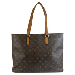 ルイ ヴィトン モノグラム ルコ トートバッグ ショルダーバッグ M51155 ブラウン PVC レザー レディース LOUIS VUITTON 中古