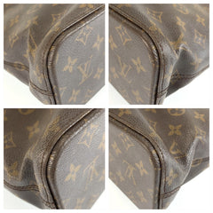 ルイ ヴィトン モノグラム ルコ トートバッグ ショルダーバッグ M51155 ブラウン PVC レザー レディース LOUIS VUITTON 中古