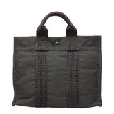 エルメス エールライン PM ハンドバッグ グレー キャンバス レディース HERMES 中古