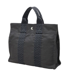 エルメス エールライン PM トートバッグ グレー シルバー金具 キャンバス レディース HERMES 中古