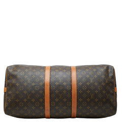 ルイ ヴィトン モノグラム キーポル バンドリエール55 ボストンバッグ M41414 ブラウン PVC レザー レディース LOUIS VUITTON 中古
