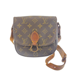 ルイ ヴィトン モノグラム サンクルー ショルダーバッグ ポシェット M51242 ブラウン PVC レザー レディース LOUIS VUITTON 中古