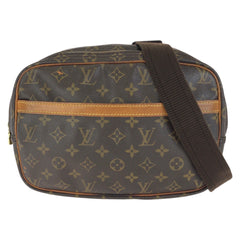 ルイ ヴィトン モノグラム リポーター PM ショルダーバッグ M45254 ブラウン PVC レザー レディース LOUIS VUITTON 中古