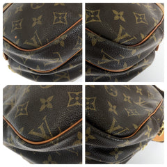 ルイ ヴィトン モノグラム リポーター PM ショルダーバッグ M45254 ブラウン PVC レザー レディース LOUIS VUITTON 中古