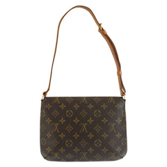 ルイ ヴィトン モノグラム ミュゼットタンゴ ショート ショルダーバッグ M51257 ブラウン PVC レザー レディース LOUIS VUITTON 中古