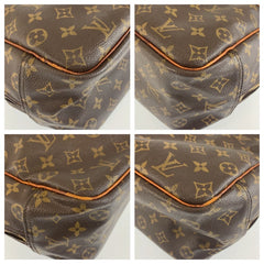 ルイ ヴィトン モノグラム ドーヴィル ハンドバッグ ボストンバッグ M47270 ブラウン PVC レザー レディース LOUIS VUITTON 中古