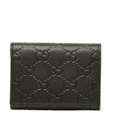 グッチ グッチシマ カードケース パスケース 120965 ブラック レザー レディース GUCCI 中古