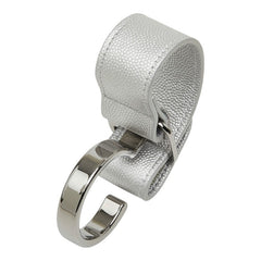シャネル ココマーク ターンロック ベビーカーフック シルバー キャビアスキン メタル ユニセックス CHANEL 中古