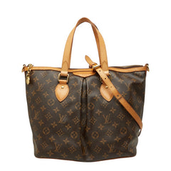 ルイ ヴィトン モノグラム パレルモPM ハンドバッグ ショルダーバッグ 2WAY M40145 ブラウン PVC レザー レディース LOUIS VUITTON 中古
