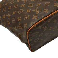 ルイ ヴィトン モノグラム パレルモPM ハンドバッグ ショルダーバッグ 2WAY M40145 ブラウン PVC レザー レディース LOUIS VUITTON 中古