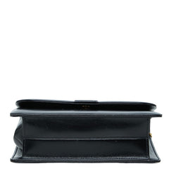 ディオール ロゴフラップ チェーン ショルダーバッグ ブラック レザー レディース Dior 中古