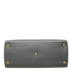 フェンディ トゥージュール ハンドバッグ 2WAY ショルダーバッグ グレー レザー レディース FENDI 中古