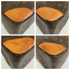 ルイ ヴィトン モノグラム ブローニュ ショルダーバッグ M51260 ブラウン PVC レザー レディース LOUIS VUITTON 中古
