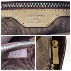 ルイ ヴィトン モノグラム トロター ショルダーバッグ ポシェット M51240 ブラウン PVC レザー レディース LOUIS VUITTON 中古