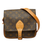 ルイ ヴィトン モノグラム カルトシエールMM 斜め掛け ショルダーバッグ M51253 ブラウン PVC レザー レディース LOUIS VUITTON 中古
