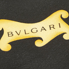 ブルガリ スカーフ ブラック シルク レディース BVLGARI 中古