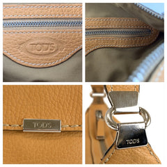 トッズ ショルダーバッグ ハンドバッグ ベージュ レザー レディース TOD’S 中古